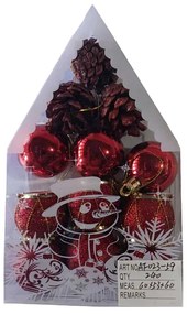 Σετ Χριστουγεννιάτικα Στολίδια 4εκ. 12τεμ