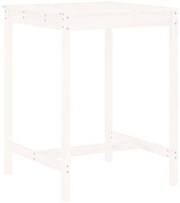 vidaXL Σετ Επίπλων Μπαρ 3 Τεμαχίων Λευκό από Μασίφ Ξύλο Πεύκου