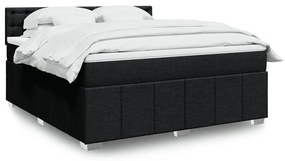 ΚΡΕΒΑΤΙ BOXSPRING ΜΕ ΣΤΡΩΜΑ ΜΑΥΡΟ 180X200 ΕΚ. ΥΦΑΣΜΑΤΙΝΟ 3287163