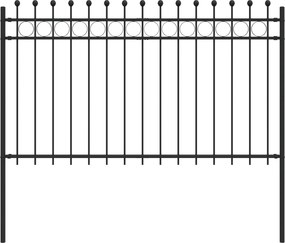 vidaXL Δαχτυλίδι φράχτη Μαύρο 200 x 130 εκ