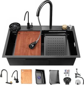 Sanitec Inox Nano Multi 108045 (80x45) - Πολυλειτουργικος Νεροχύτης Κουζινας