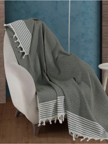 Stewehome Μονό κάλυμμα πολυθρόνας με φούντες από βαμβάκι 150x180 cm