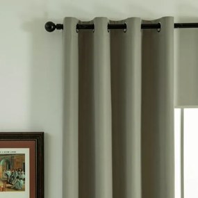 Beauty Home Κουρτίνα Full Blackout σκίασης με 8 κρίκους Soft Art 8391 Light Beige-C3 140x270 Μπεζ
