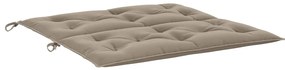 vidaXL Μαξιλάρι Πάγκου Κήπου Taupe 100x(50+50)x7 εκ. Ύφασμα Oxford
