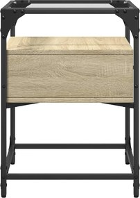 vidaXL Κομοδίνο Sonoma Δρυς 40x40x55 εκ. από Επεξεργασμένο Ξύλο