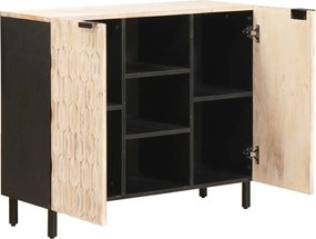 vidaXL Πλαϊνό γραφείο Λευκό Φινίρισμα Καθαρισμού 90 x 33 x 75 εκ