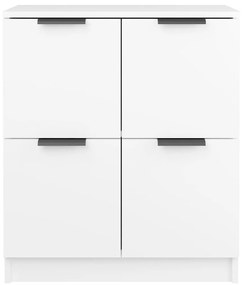 Συρταριέρα Λευκή 60 x 30 x 70 εκ. από Επεξεργασμένο Ξύλο - Λευκό