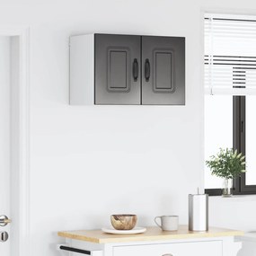 vidaXL Πάνελ πλυντηρίου πιάτων Kalmar 2 pcs Μαύρο Επεξεργασμένο Ξύλο