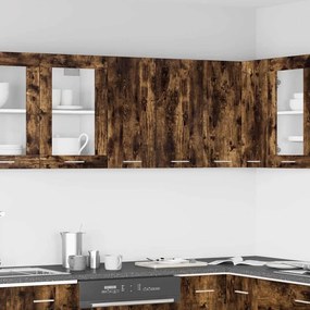 vidaXL Κρεμαστό Ντουλάπι "Lyon" Καπνιστή Δρυς 60x31x60 εκ. από Τεχνητό Ξύλο