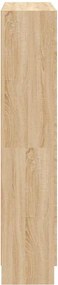 vidaXL Βιβλιοθήκη Χρώμα Sonoma Δρυς 82,5 x 30,5 x 150 εκ. Επεξ. Ξύλο