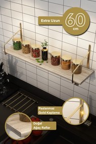 Wall Shelf Duvar Rafı 60 cm Extra Gold
Brown