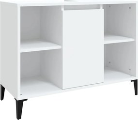 vidaXL Ντουλάπι Νιπτήρα Λευκό 80 x 33 x 60 εκ. Επεξεργασμένο Ξύλο