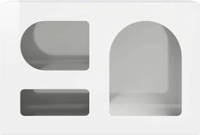 vidaXL Ντουλάπι TV Υψηλής γυαλάδας λευκό 60 x 35 x 40 εκ.