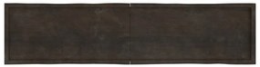 vidaXL Επιφ Τραπεζιού Αν Καφέ 220x50x(2-6)εκ.Ακατέργ. Μασίφ Ξύλο Δρυός