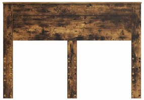 vidaXL Κεφαλάρι Καπνιστό Δρύς 150 cm Επεξεργασμένο ξύλο