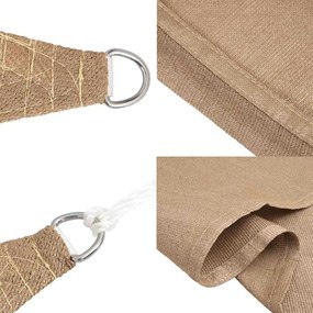 vidaXL Πανί Σκίασης Taupe 3 x 4 x 5 μ. από HDPE 160 γρ./μ²