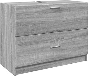 vidaXL Ντουλάπι Νιπτήρα Grey Sonoma 78x37x59 εκ. Επεξεργασμένο Ξύλο