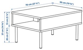 LILLEHEM πολυθρόνα με βοηθητικό τραπέζι 595.363.25