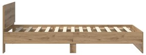 vidaXL Σκελετός Κρεβατιού Artisan Oak 90 x 200 cm Επεξεργασμένο ξύλο