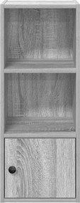 vidaXL Βιβλιοθήκη Γκρι Sonoma 31x24x77 εκ. από Επεξεργ. Ξύλο