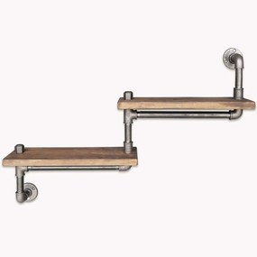 Ράφι Τοίχου Boruraf 792EVL1704 75x14x35cm Walnut