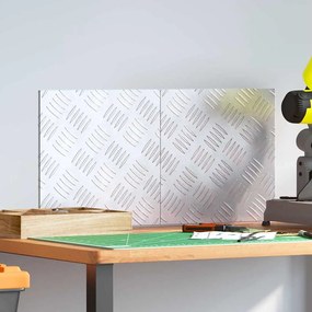 vidaXL Επιφάνειες Καρό 2 pcs Ασημί 30 x 30 cm Αλουμίνιο