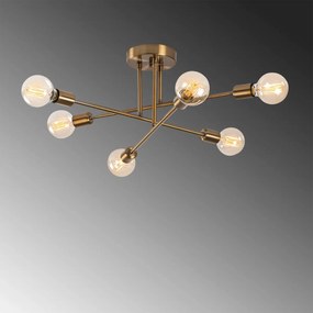 Φωτιστικό Οροφής Πολύφωτο A-G Flower 521SHN3449 Cream