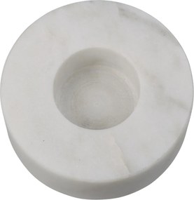 Κηροπήγιο ArteLibre Λευκό Μάρμαρο 9x9x3cm