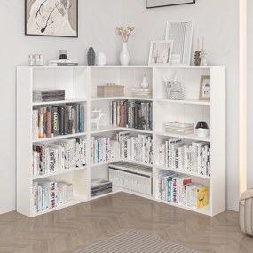 Βιβλιοθήκη Λευκό APREDI 120x20x118