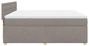 ΚΡΕΒΑΤΙ BOXSPRING ΜΕ ΣΤΡΩΜΑ TAUPE 180X200 ΕΚ. ΥΦΑΣΜΑΤΙΝΟ 3286777