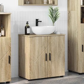 vidaXL Ντουλάπι Μπάνιου με αποθήκευση Δρύς Sonoma 61 x 35 x 64 εκ.
