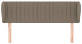 vidaXL Κεφαλάρι με Πτερύγια Taupe 147 x 23 x 78/88 εκ. Υφασμάτινο