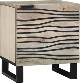 vidaXL Κομοδίνο Λευκό 40 x 33 x 46 εκ. Επεξεργασμένο Ξύλο
