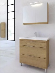 One Project Olympus 80  MDF - Πάγκος με Νιπτήρα &amp; Καθρέπτη