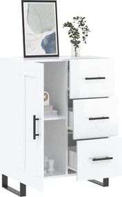 vidaXL Ντουλάπι Γυαλιστερό Λευκό 69,5x34x90 εκ. Επεξεργασμένο Ξύλο