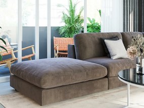 Πολυμορφικός γωνιακός καναπές Seattle L123, Καφέ, 350x340x87cm, Πόδια: Πλαστική ύλη | Epipla1.gr