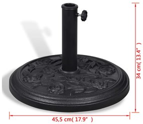 Βάση Ομπρέλας Στρογγυλή από Ρητίνη