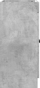 vidaXL Ντουλάπι κάτω από τον νιπτήρα Γκρι Σκυροδέματος