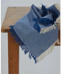 Μονόχρωμη Πετσέτα Φαγητού με Κρόσσι Estoril 53x53cm Μπλε Σκούρο