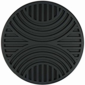 Διακοσμητικό Τοίχου 797EVL2287 Φ33cm Black Wallity Ξύλο