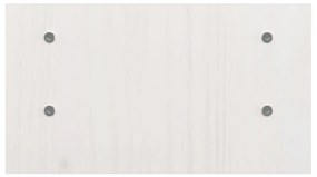 vidaXL Βάση Οθόνης Λευκή 50 x 27 x 15 εκ. από Μασίφ Ξύλο Πεύκου