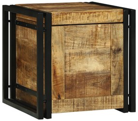 vidaXL κουτί αποθήκευσης  40x40x40 εκ. μασίφ τραχύ ξύλο μάνγκο