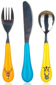 Μαχαιροπίρουνα Παιδικά Zoo (Σετ 3Τμχ) BQ41109043 Multi Banquet 3 τμχ Metal