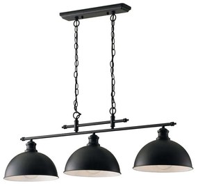 Φωτιστικό Οροφής - Ράγα I-Charleston-S3 Black Luce Ambiente Design Μέταλλο