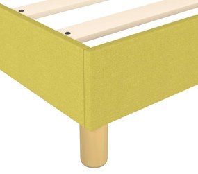 Κρεβάτι Boxspring με Στρώμα Πράσινο 200x200 εκ. Υφασμάτινο - Πράσινο