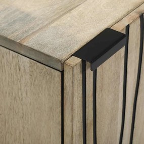 vidaXL Ντουλάπι Μπάνιου με ράφι Καφέ και Μαύρο 38 x 33.5 x 58 εκ.