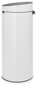 Κάδος Brabantia Touch Bin New 649999, 30 l, αθόρυβο και ομαλό κλείσιμο, Λευκό