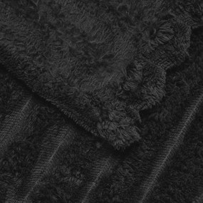 vidaXL Κουβέρτα Μαύρο 200 x 150 cm Μαλλί