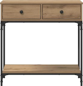 vidaXL Τραπέζι κονσόλας artisan δρυς 75 x 34,5 x 75 εκ
