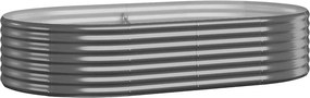 vidaXL Ζαρντινιέρα Ανθρακί 175x100x36εκ Γαλβανισμένος χάλυβας